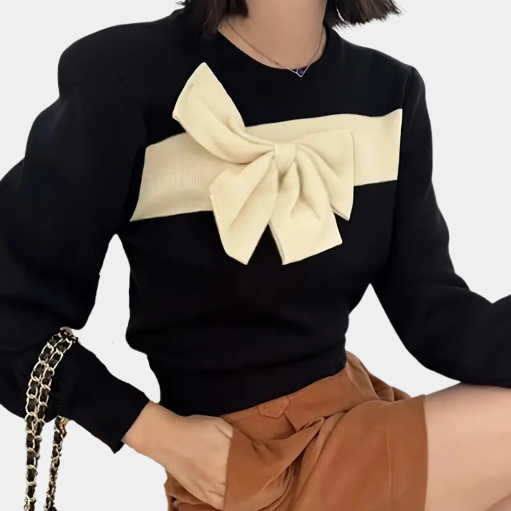 Stilla | Fashionabel Sløjfesweater til Dame