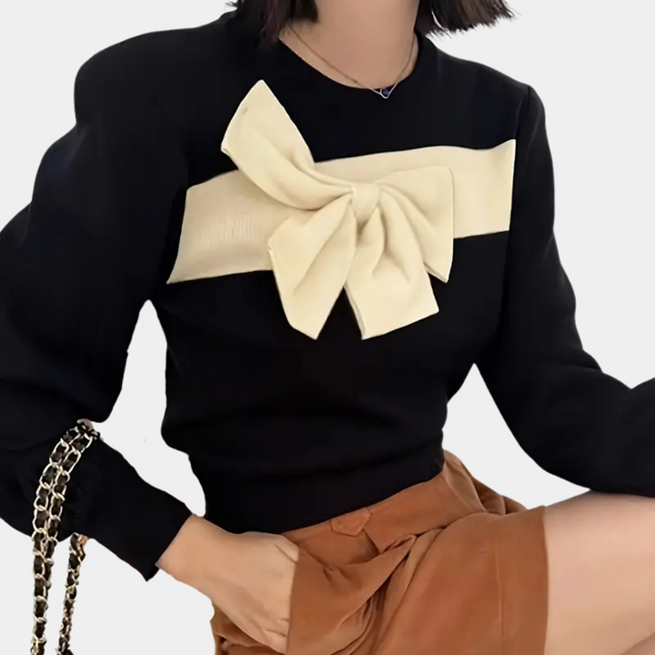 Stilla | Fashionabel Sløjfesweater til Dame