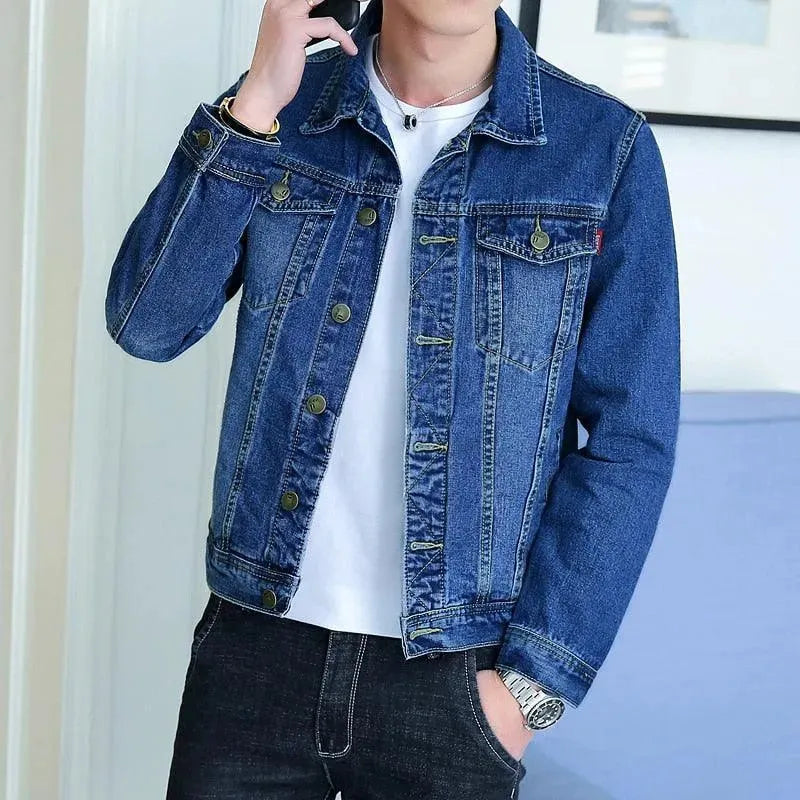 Stilla | Revers Denim Jakke Herre