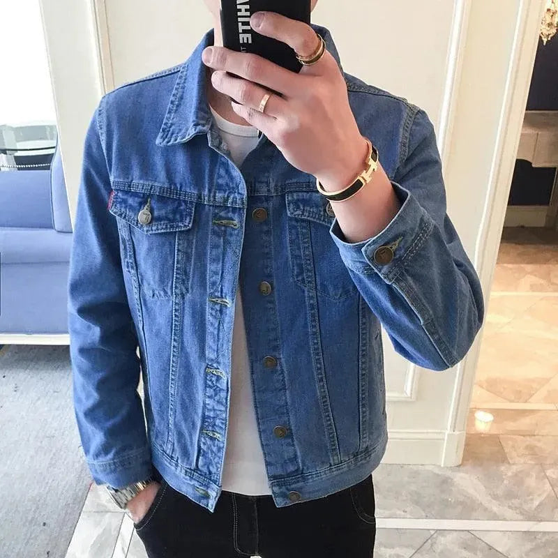 Stilla | Revers Denim Jakke Herre