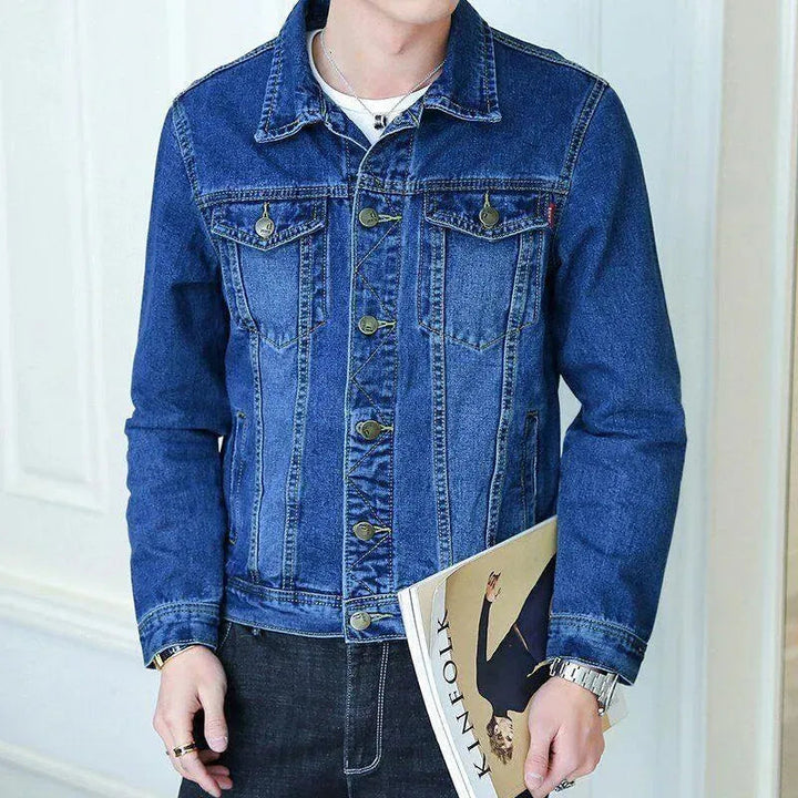 Stilla | Revers Denim Jakke Herre