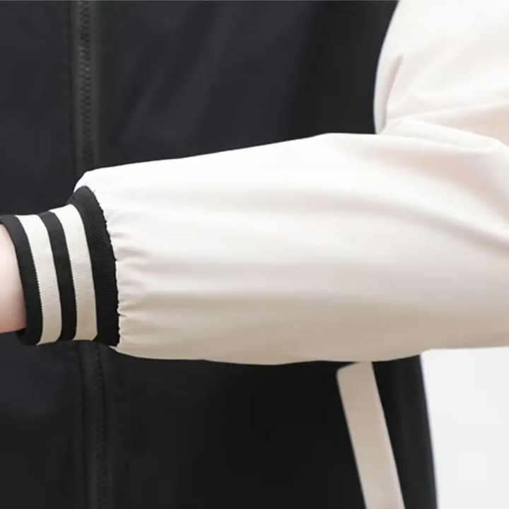 Stilla | Splicing Stripe Varsity-Jakke