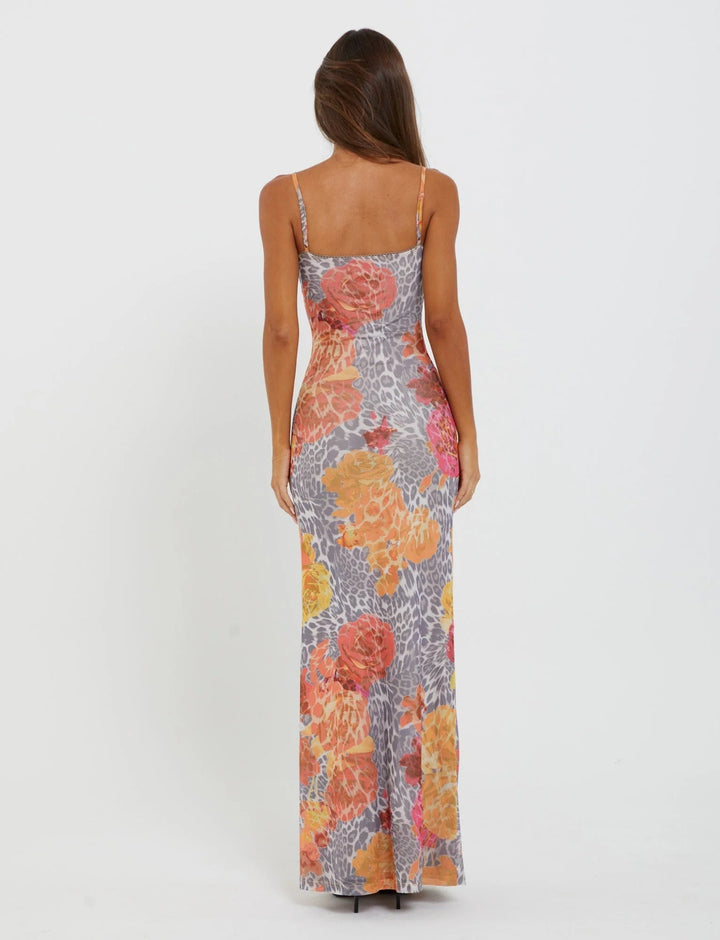 Stilla | Graceful Spaghetti Straps V-hals Maxi Kjole Kvinders