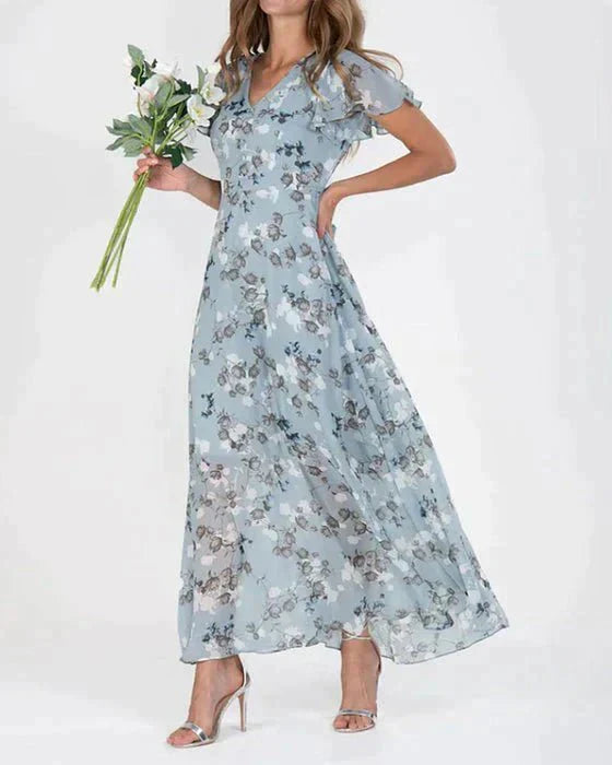 Stilla | Elegant maxikjole i chiffon