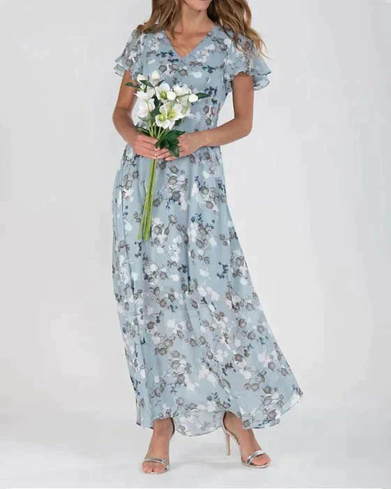 Stilla | Elegant maxikjole i chiffon