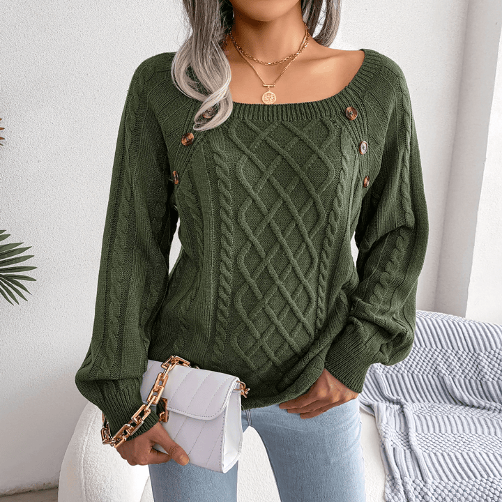Stilla | Elegant Sweater med Knapdetaljer