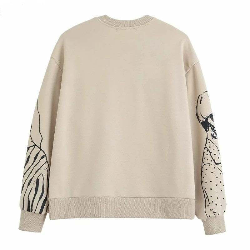 Stilla | Loose-Fit Uld-trykstrik