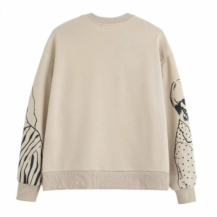 Stilla | Loose-Fit Uld-trykstrik