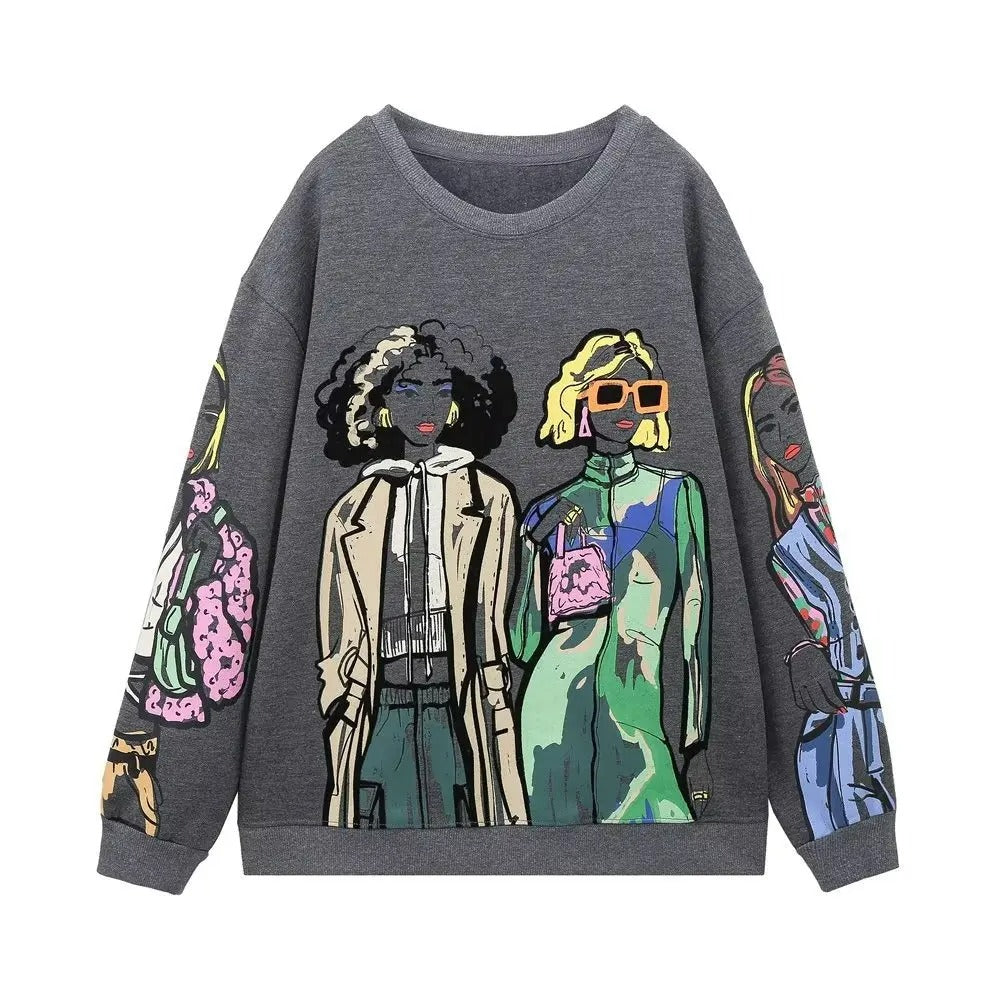 Stilla | Loose-Fit Uld-trykstrik