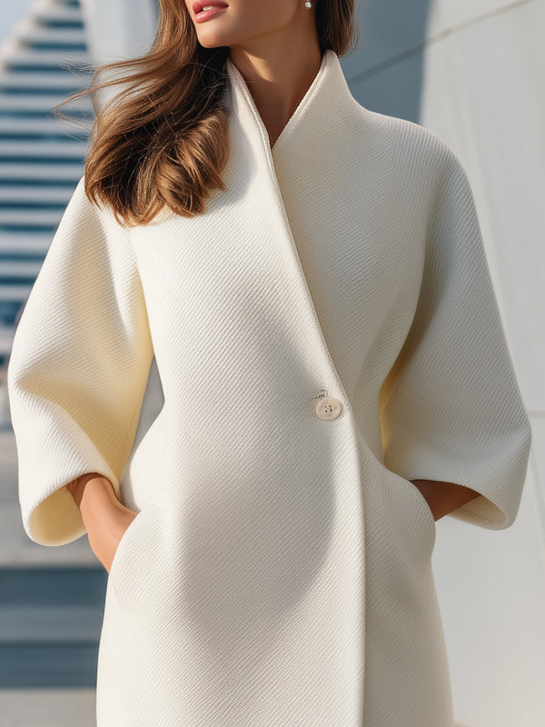 Stilla | Overstor Lang frakke Minimalistisk Indpakningsdesign