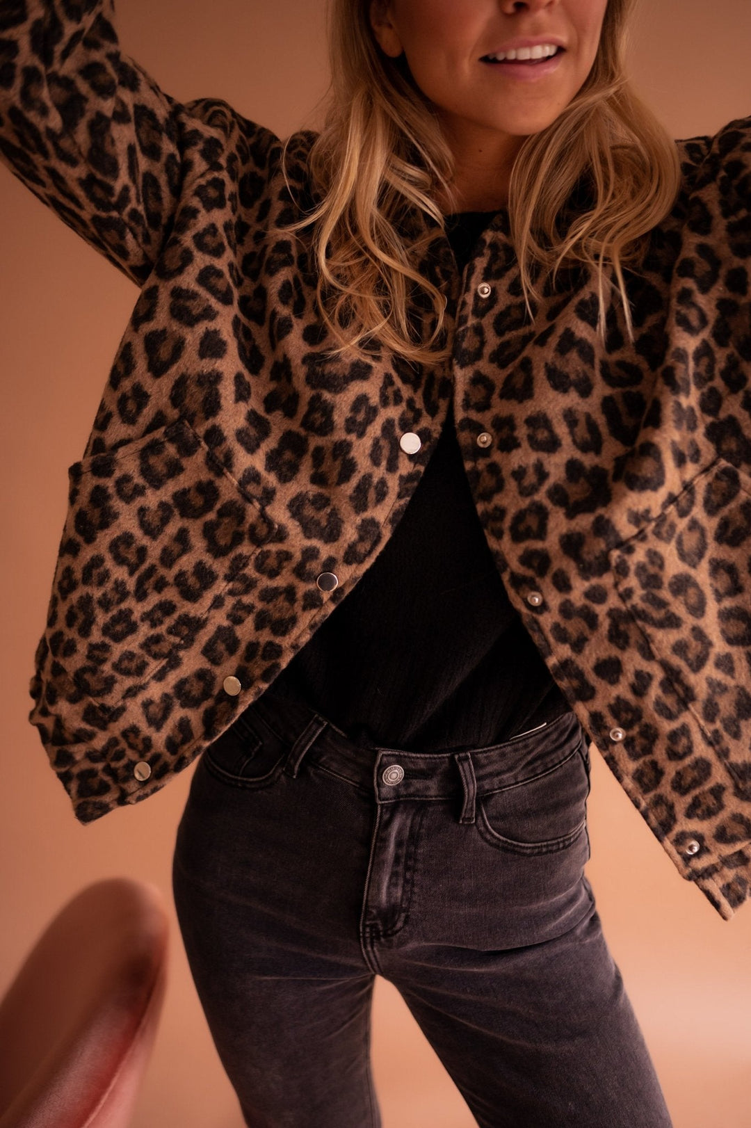 Stilla | Jakke med Leopardmønster
