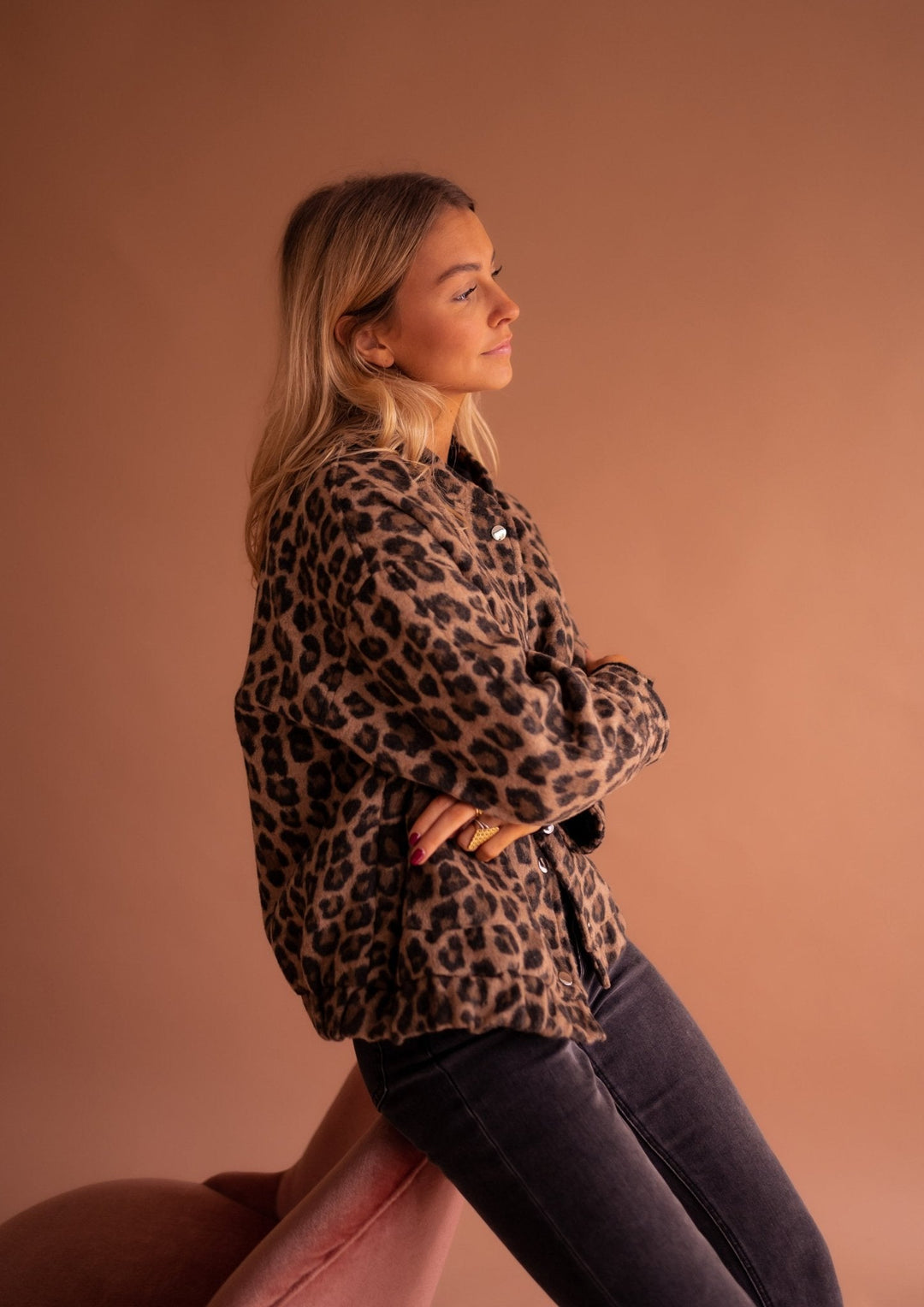 Stilla | Jakke med Leopardmønster