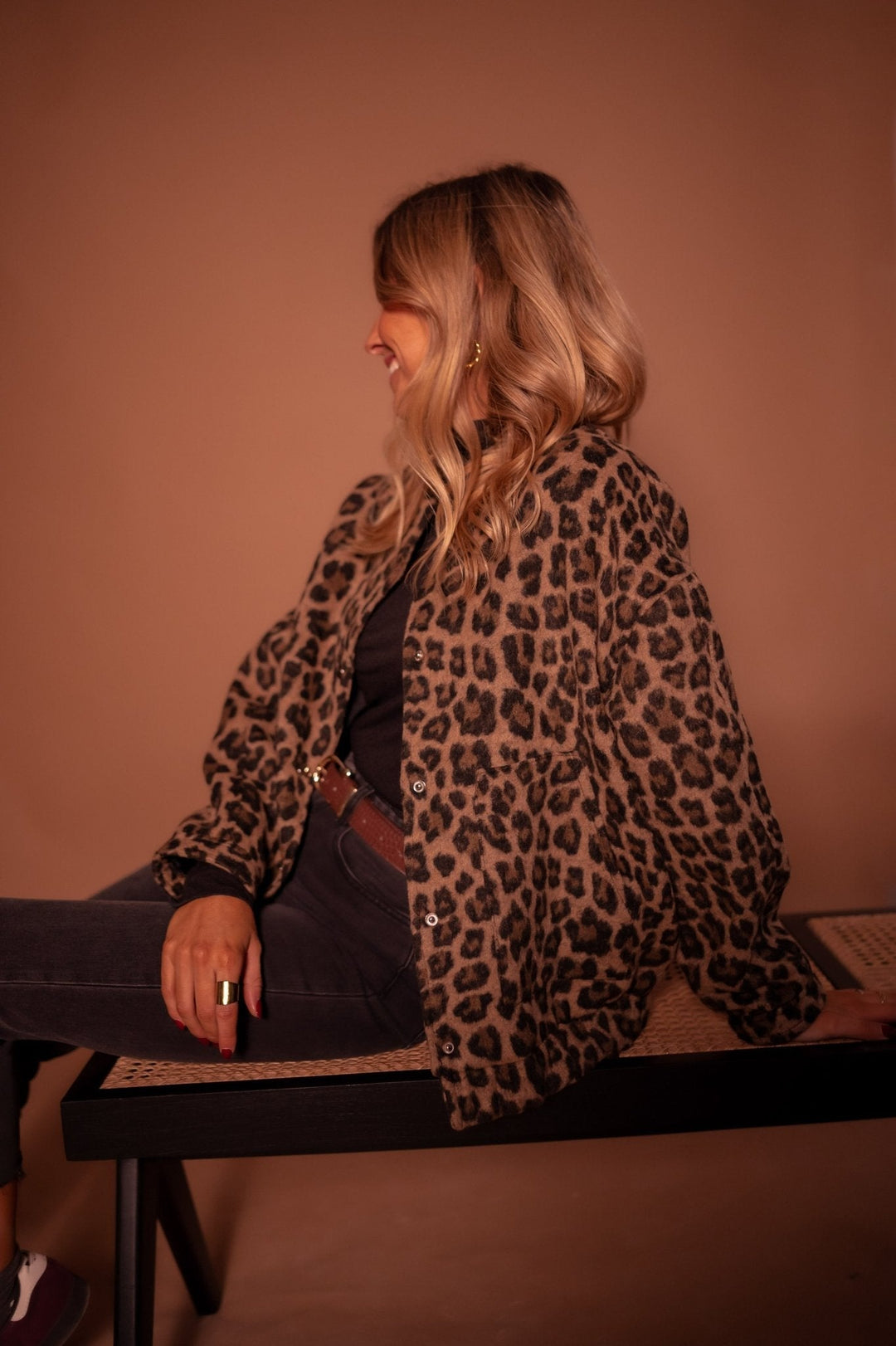 Stilla | Jakke med Leopardmønster