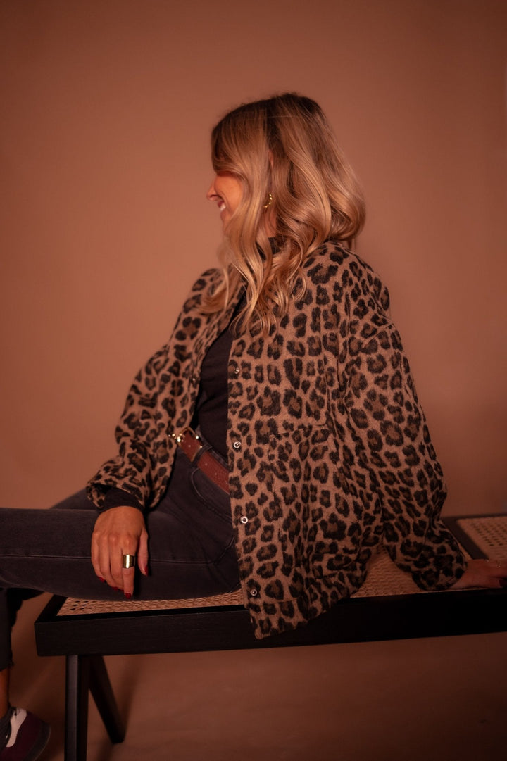 Stilla | Jakke med Leopardmønster