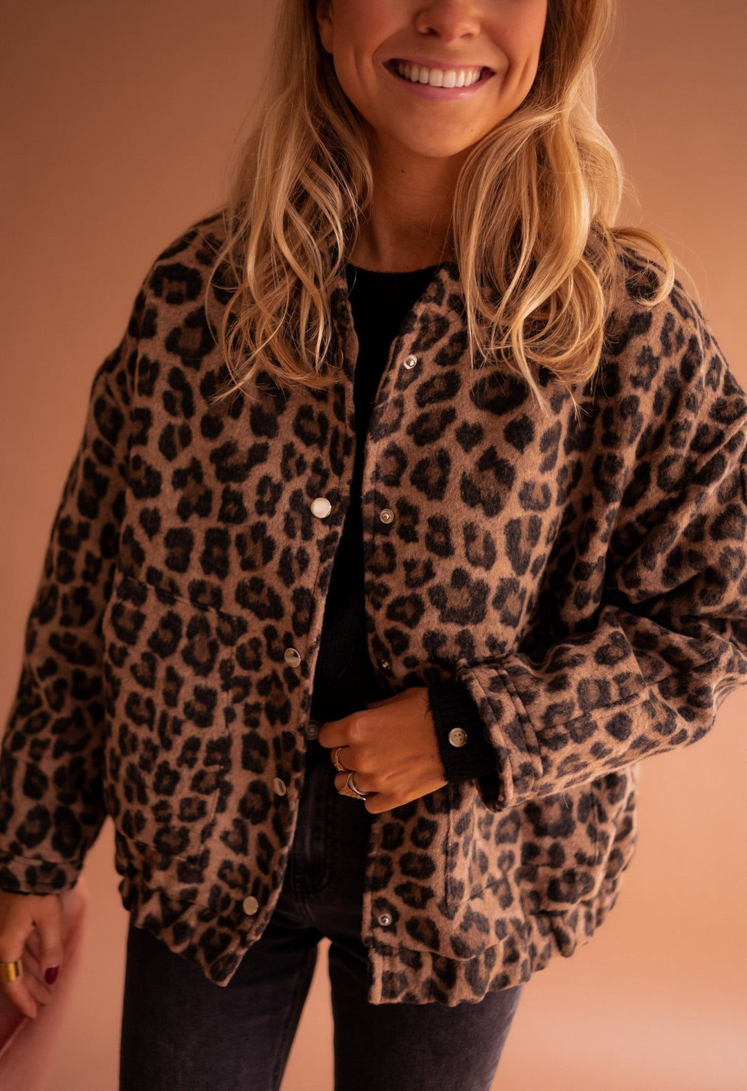 Stilla | Jakke med Leopardmønster
