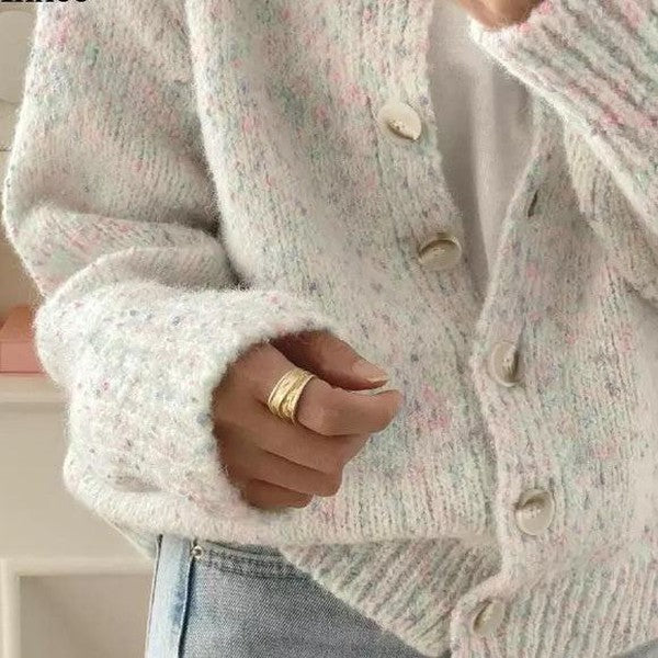 Stilla | Beige Langærmet Strikjakke