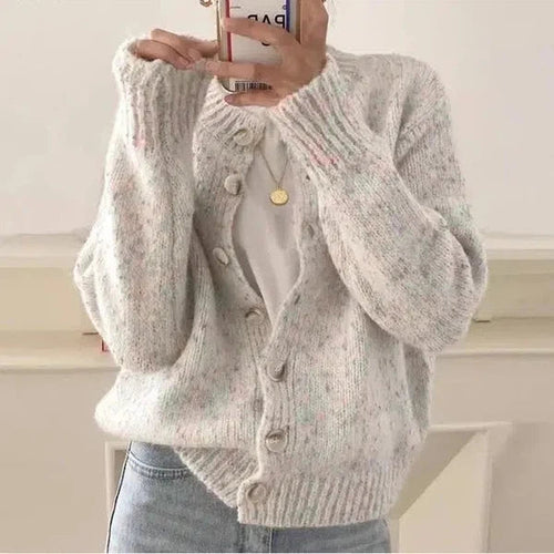 Stilla | Beige Langærmet Strikjakke