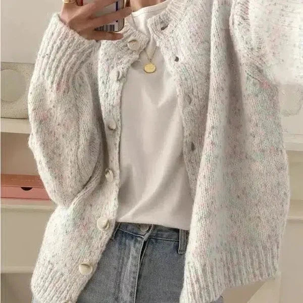 Stilla | Beige Langærmet Strikjakke