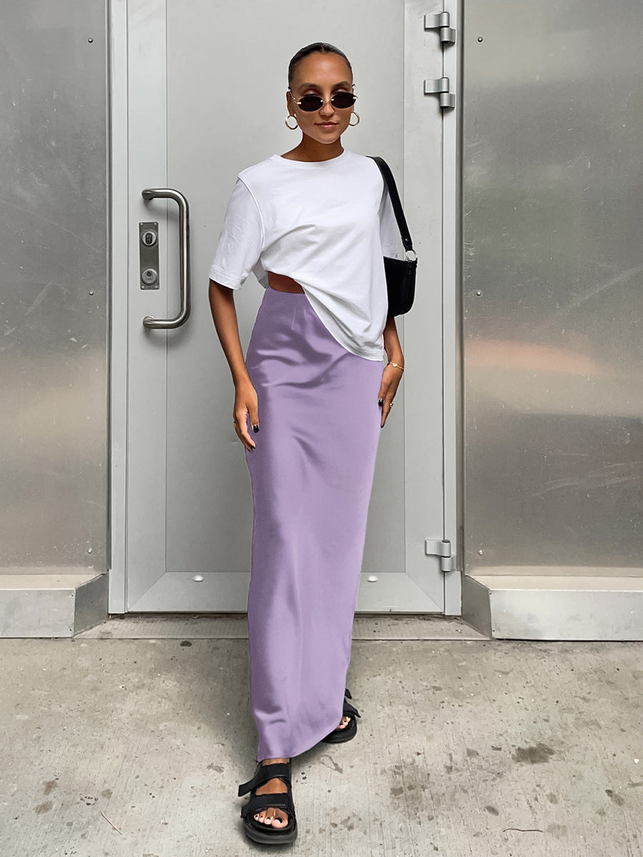 Stilla | Satin Maxiskirt