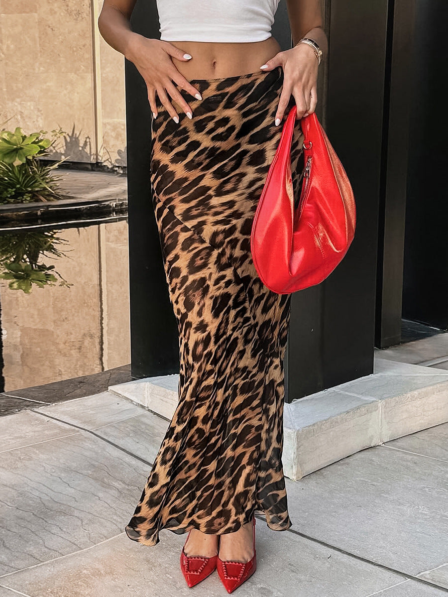 Stilla | Elegant Leopard nederdel