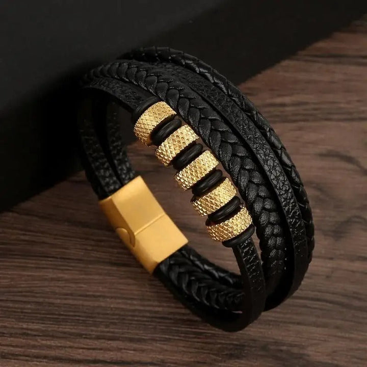 Skovae | Robust armbånd i ægte læder med spænde