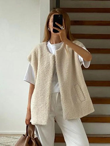 Stilla | Stribet Hvid Vest