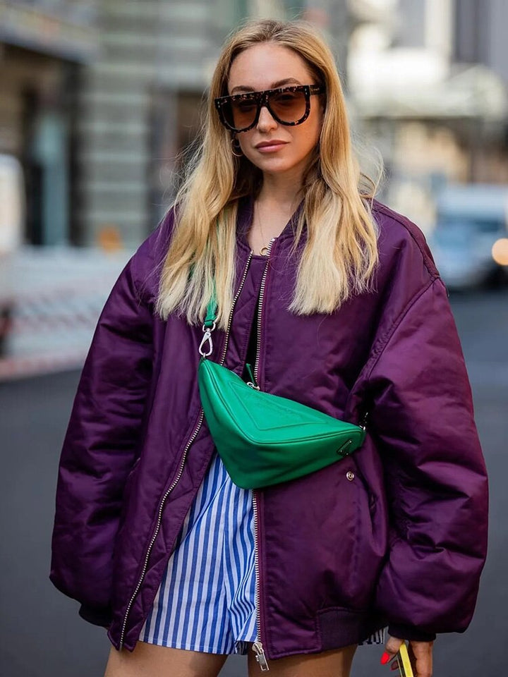 Stilla | Dame Oversized Bomberjakke