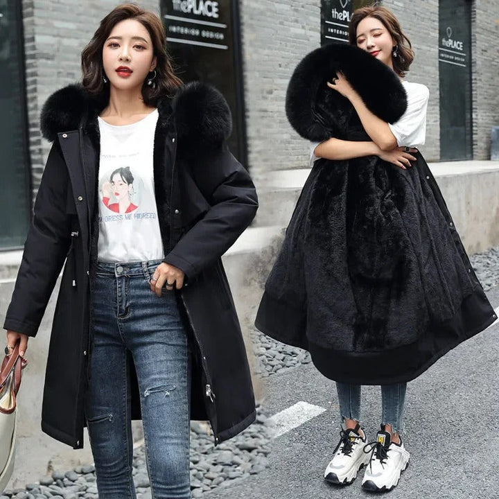 Stilla | Fleece Hoodie Parka til kvinder