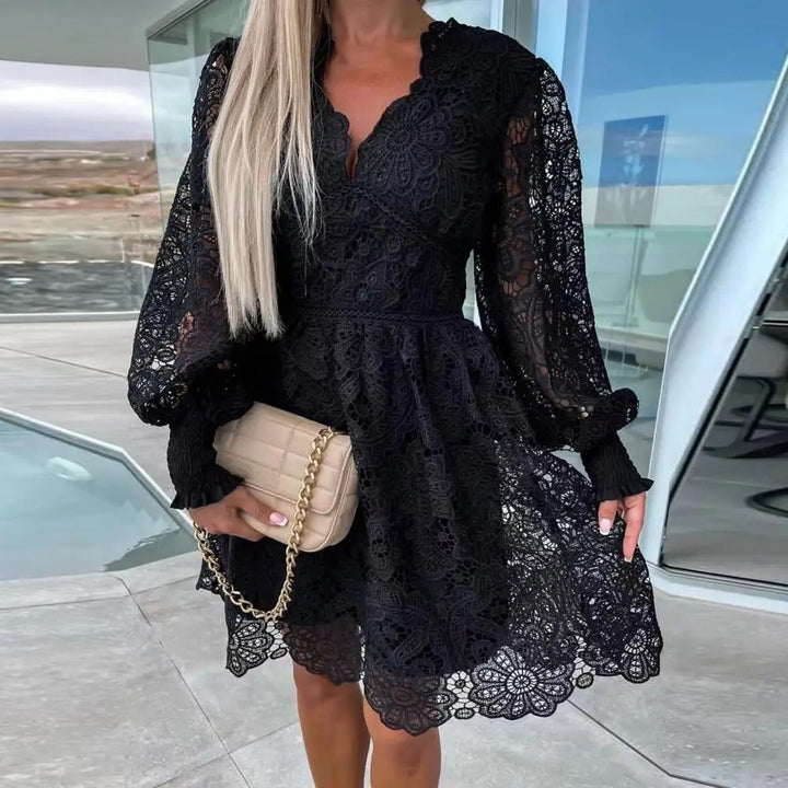Stilla | Elegante A-linje Blonde Midi Kjole