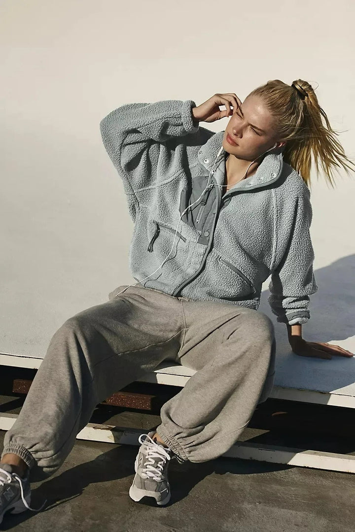 Stilla | Varm Fleece Jakke med Lommer