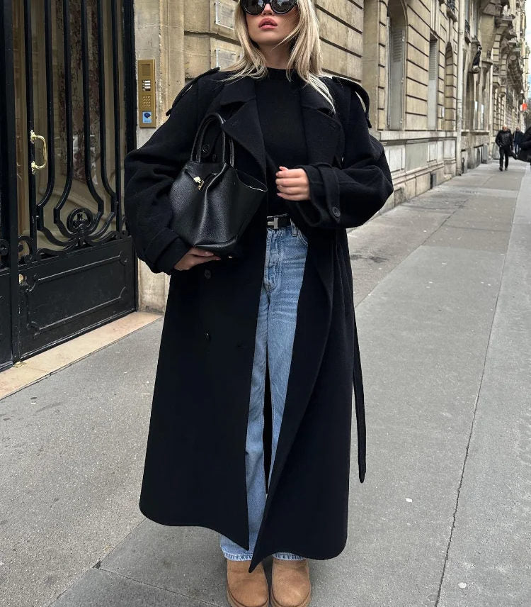 Stilla | Dame Dobbelt-Knap Trenchcoat