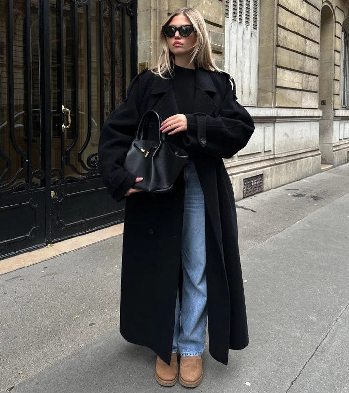 Stilla | Dame Dobbelt-Knap Trenchcoat