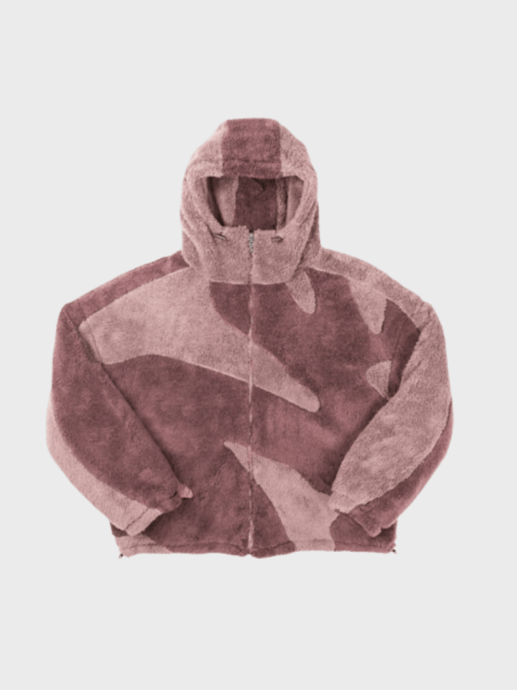 Stilla | Herre Hætte Zip-Up Varm Fleece Jakke