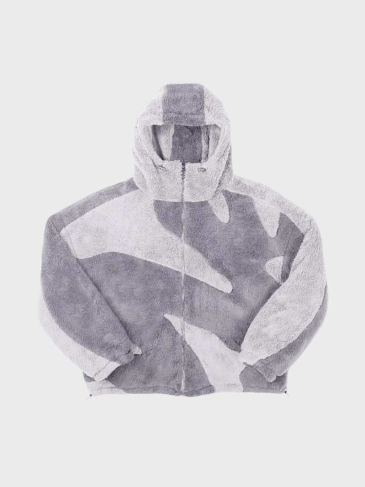 Stilla | Herre Hætte Zip-Up Varm Fleece Jakke