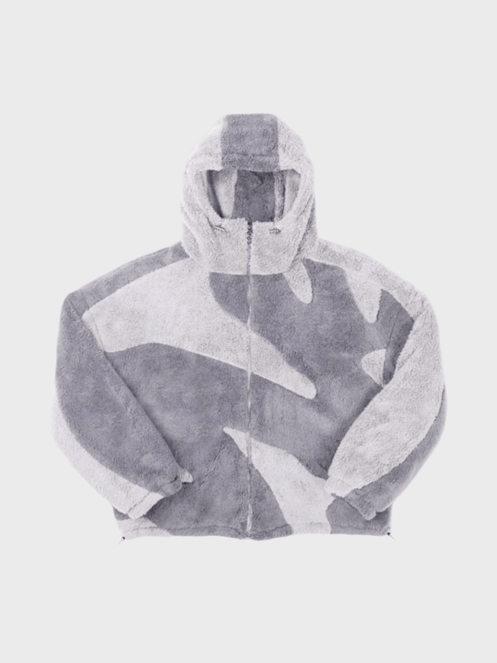Stilla | Herre Hætte Zip-Up Varm Fleece Jakke