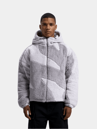 Stilla | Herre Hætte Zip-Up Varm Fleece Jakke