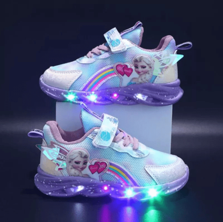 Skovae | Farverig Lysende Børne Sneakers