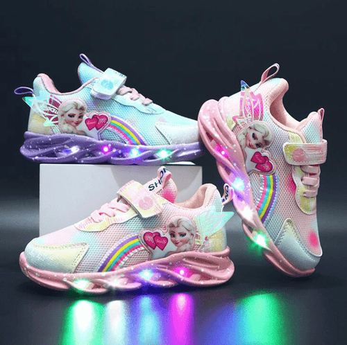 Skovae | Farverig Lysende Børne Sneakers
