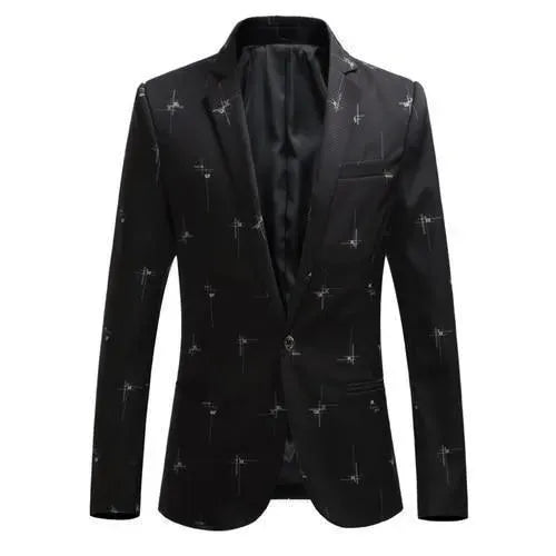 Stilla | Herre Blazer - Blazer med hvide tryk