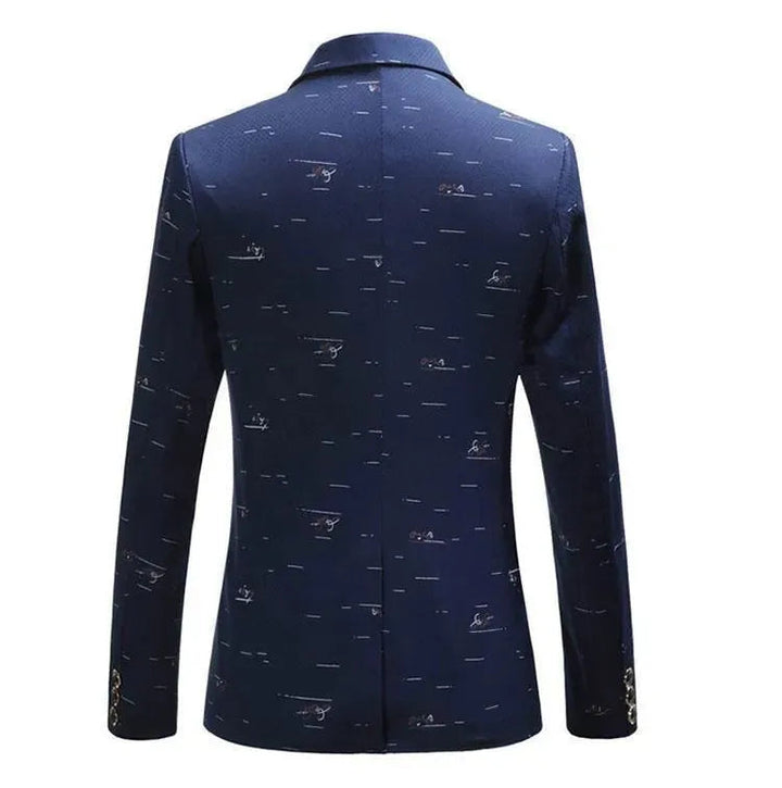 Stilla | Herre Blazer - Casual blazer med hvidt tryk