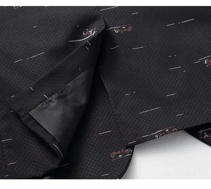 Stilla | Herre Blazer - Casual blazer med hvidt tryk