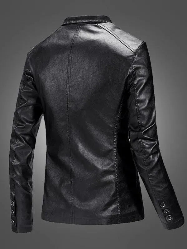 Stilla | Herre Blazer - Lækker Læder Slim Fit Blazer