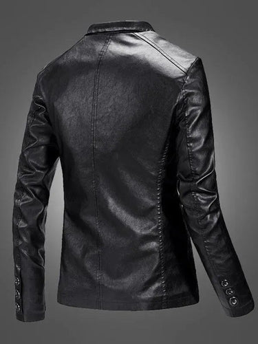 Stilla | Herre Blazer - Lækker Læder Slim Fit Blazer