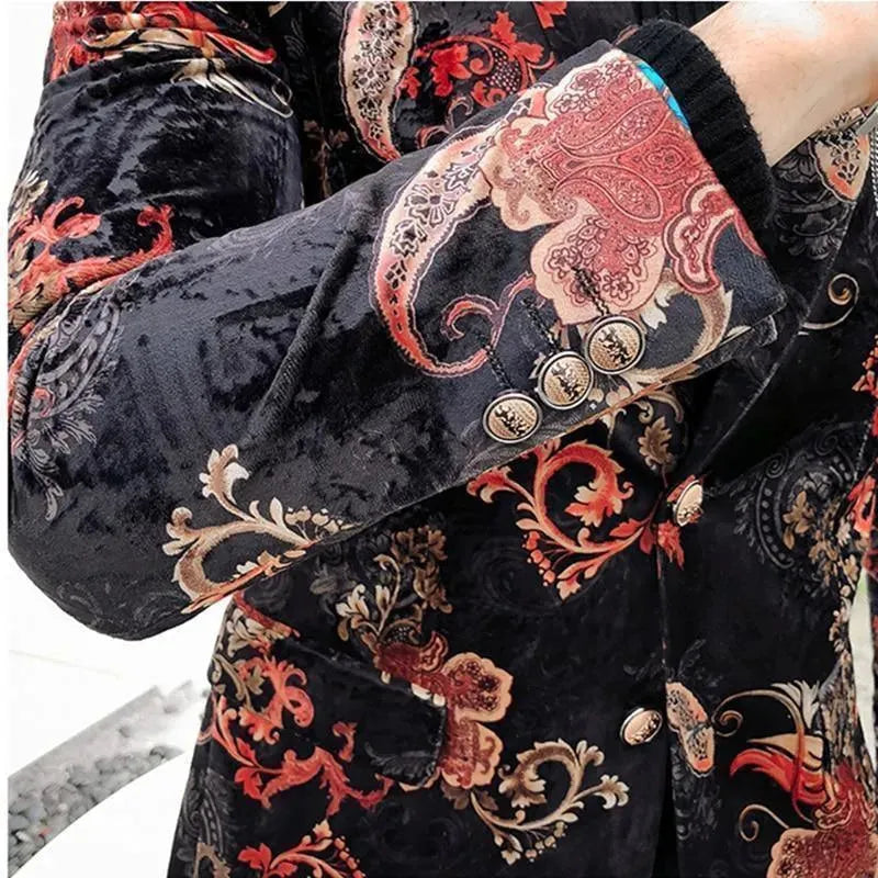 Stilla | Herre Blazer - Koralmønster Blazer
