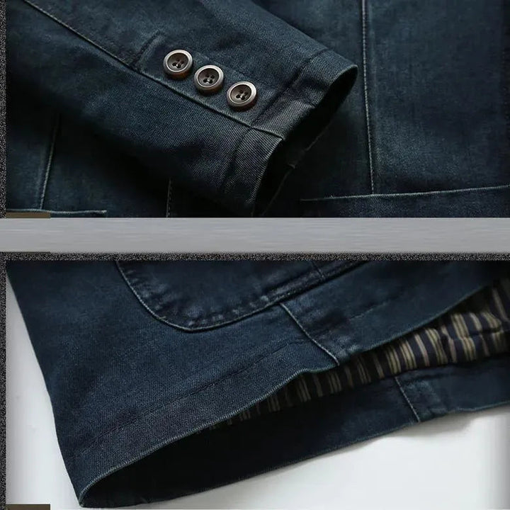 Stilla | Herre Blazer - Cowboy Denim Jeans Blazer