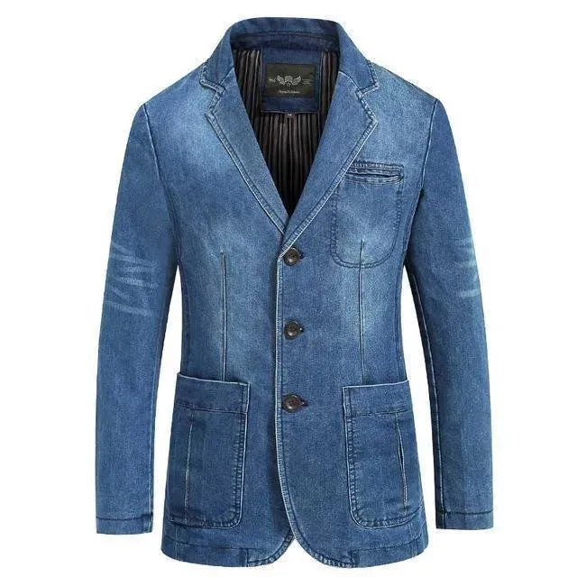 Stilla | Herre Blazer - Cowboy Denim Jeans Blazer