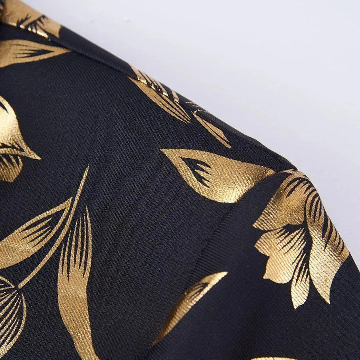 Stilla | Herre Blazer - Guld Tryk Fest Blazer