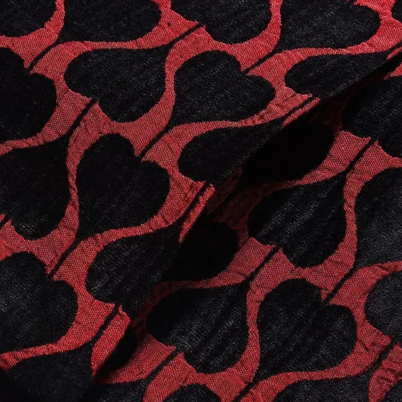 Stilla | Herre Blazer - Rød Reverskrave Smoking Blazer