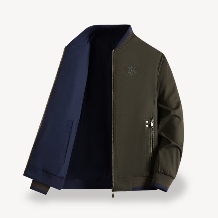 Stilla | Herre Let Vendbar Bomberjakke - Slim Fit, Flere Farver