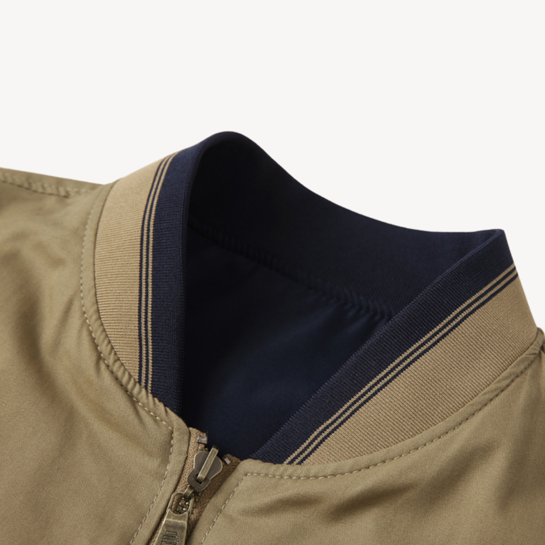 Stilla | Herre Let Vendbar Bomberjakke - Slim Fit, Flere Farver